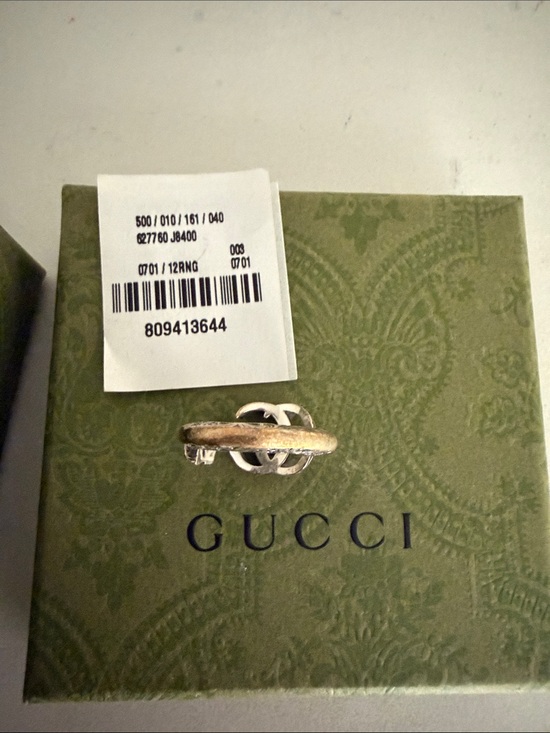 Gucci Silver Floral-Engraved Open Hair Cuff main image 4